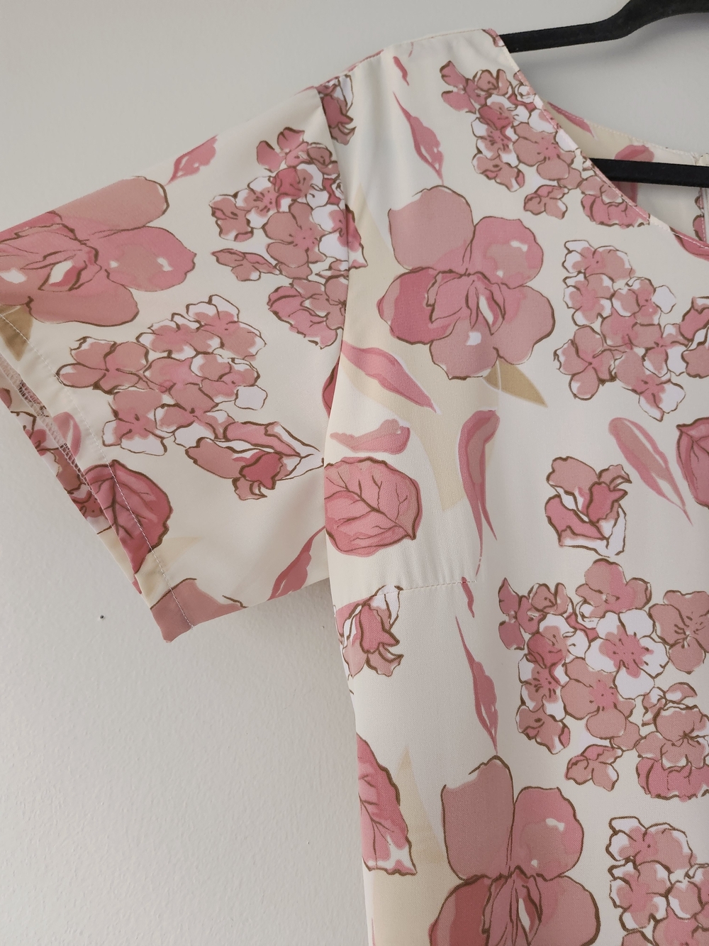 Floral Pink & Yellow Short-Sleeve Maxi Dress - Picture 3 of 10